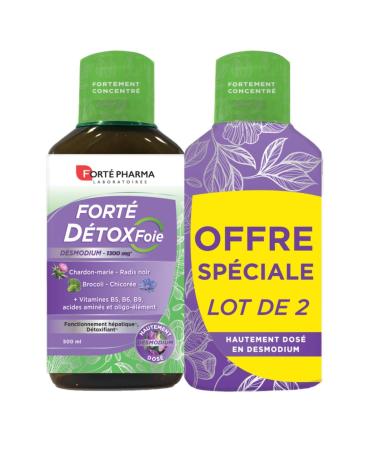 Forté Pharma - Forté Liver Detox | Detox Food Supplement - Milk Thistle Black Radish Desmodium and Vitamins - Liver Detox