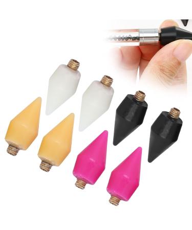 8pcs Nail Rhinestone Picker Wax Head - Replacement Dotting Pen Tips for Easy Bead Pickup | Shop Now! - Buy Online on GoSupps.com