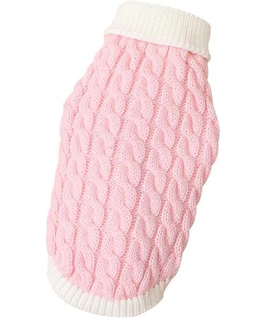 Buy PetyOung Warm Dog Sweater Vest - Knitted Winter Coat for Small & Medium Dogs - Hell-Pink - Buy Online on GoSupps.com