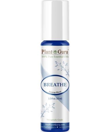 Breathe Essential Oil Blend Roll On 10ml - 100% Pure & Pre-Diluted Therapeutic Grade - Buy Online on GoSupps.com