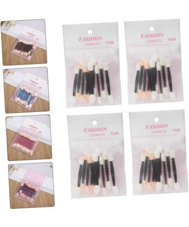 BIUDECO 40pcs Sponge Stick Glitter Eyeshadow Brush Eyeshadow Brush Double End Flat Makeup Brush Plastic Abs - Buy Online on GoSupps.com