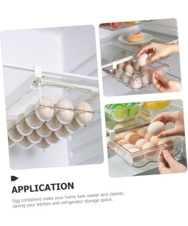 Shelf Pull Fridge Out Clear Storage Organizers Dispensers Trays Food Drawer Household re-usable - Buy Online on GoSupps.com
