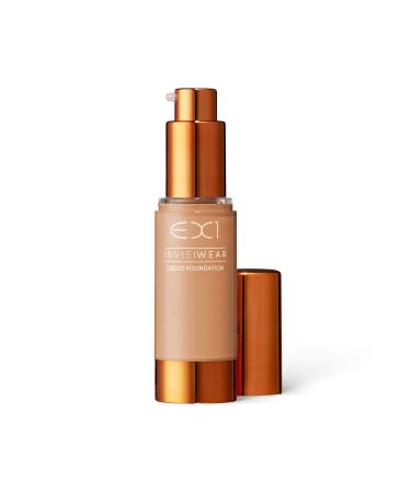 EX1 Cosmetics Invisiwear Foundation Fond de Teint Liquide Teinte 7.0 Vegan sans huile ni parfum test dermatologiquement et cliniquement. 7.0.