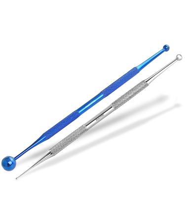 Instrument RW Acupressure pencils Kombi-Set Acupuncture pen 1/4 mm and 5/10 mm 2-part dot hunter meridian pencil titanium stainless steel ball acupress pencil acupuncture rod