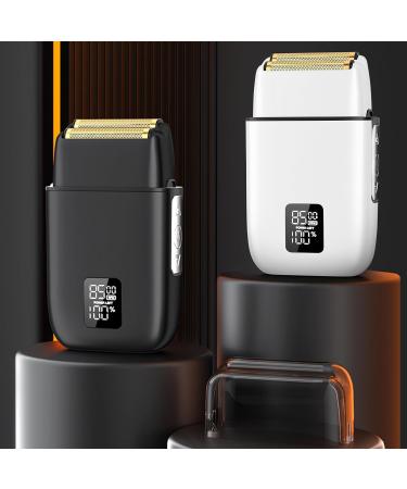 Premium Electric Razor for Men | Waterproof Foil Shaver with 3 Adjustable Speeds | Rechargeable Close Shave Trimmer for Face Beard & Head - Silver - Buy Online on GoSupps.com