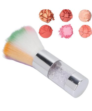 Colorful Travel Kabuki Makeup Brush - Small Silver Cosmetic Tool for Blush & Powder - Perfect for Nail Art Cleaning - Buy Online on GoSupps.com
