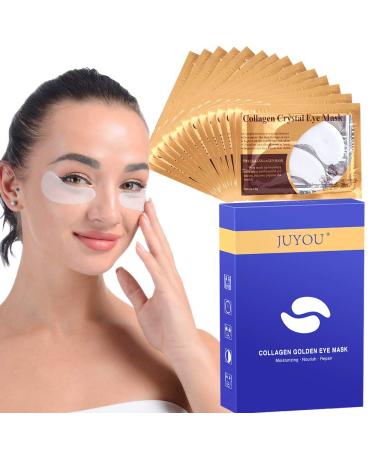 30Pairs JUYOU Collagen Under Eye Patches, Eye Masks, Eye Treatment Pads for Anti-wrinkles, Puffy Eyes, Dark Circles, Eye Bags (30Pairs) 60 Count (Pack of 1)