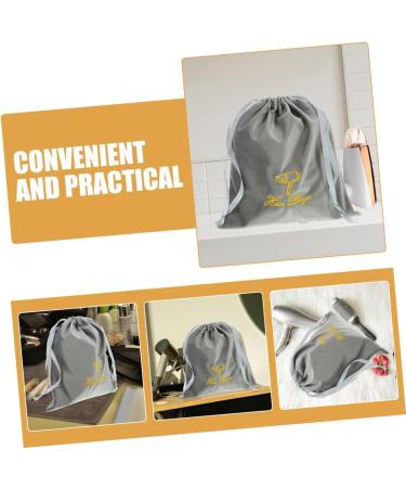 Ipetboom 2pcs Hair Dryer Storage Bag Travel Hair Dryer Storage Bag for Hair Dryer Carry Bag Drawstring 30.00X25.00X0.50CM Grey - Buy Online on GoSupps.com
