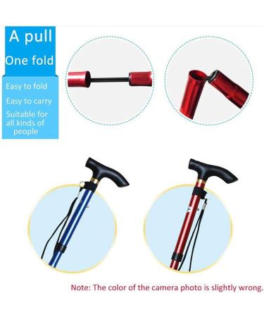 Non-Slip Telescopic Folding Crutch Outdoor Adjustable Ultra-Short Aluminum Suitable for People with Reduced Mobility and Hiking in The Wild HGCHH Smooth Sailing - Buy Online on GoSupps.com