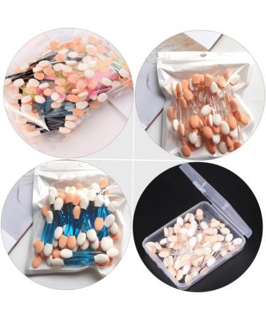 Beavorty Eyeshadow Applicator Brush 120pcs Eyeshadow Double-headed Makeup Plastic Eye Supplies Tools Dual-end Stick - Buy Online on GoSupps.com