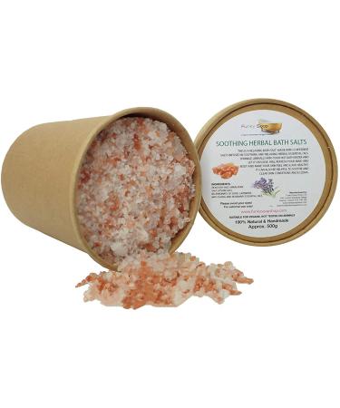 Soothing Herbal Bath Salts Kraft Paper Tub of 500g