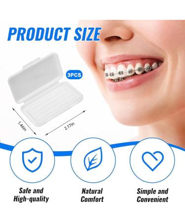 15 PCS Orthodontic Wax for Braces - Relieve Irritation & Pain | Includes 20 Tooth Elastic Inserts - Buy Online on GoSupps.com