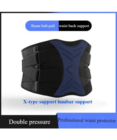MOILO Back brace to relieve sciatica herniation lumbar disc curvature sprained back support belt adjustable support. For yoga sports fitness weightlifting suitable for men and women (X-Large) - Buy Online on GoSupps.com