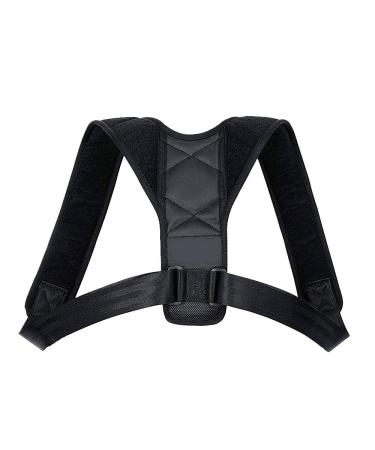 YAKAON Posture Corrector for Men and Women Premium Back Brace Support Straightener with Adjustable Shoulder Straps to Eliminate Shoulder Neck and Back Pain (L) Black-L: 27"- 36" - Buy Online on GoSupps.com