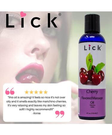Cherry Flavored Massage Oil with Vitamin E - Relaxing Muscle Therapy for Men and Women - Aromatherapy Body Oil 4 oz - Buy Online on GoSupps.com