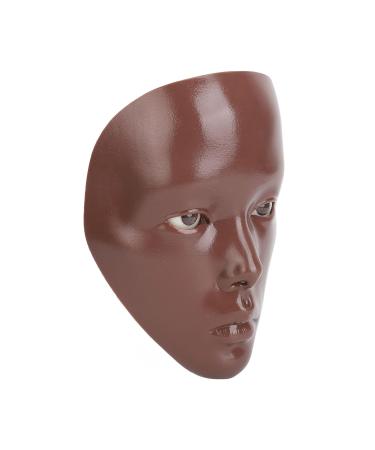 5D Makeup Practice Face Set - Silicone Detachable Eyes for Artists | Improve Skills & Easy to Clean - Black Skin - Buy Online on GoSupps.com