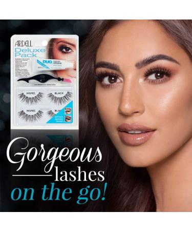 Ardell Deluxe Pack False Eyelashes Wispies - 4 Pairs of Glamorous Lashes - Buy Online on GoSupps.com