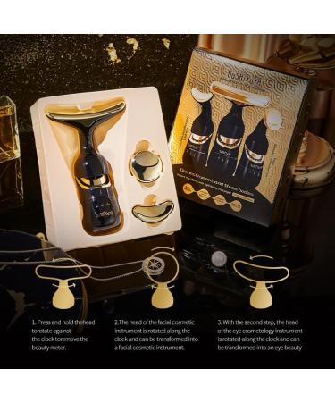 The Ultimate Face & Neck Skin Care Wand - 2024 Premium Facial Beauty Tool - Effective Cleaning Skin Tightening & Nutrient Import(Black) - Buy Online on GoSupps.com