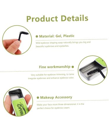 WOONEKY 3 Sets Natural Mascara Brow Cream Waterproof Brow Soap Brow Shaping Soap Woman Brow Soap Gel Texture - Buy Online on GoSupps.com