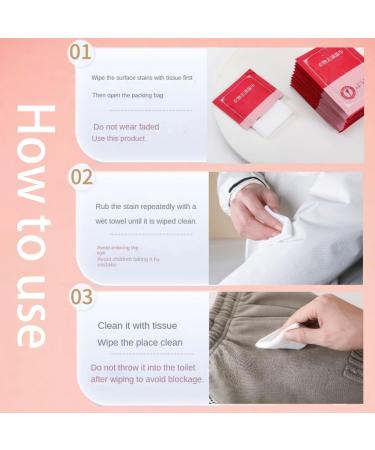 Stain Removal Wet Wipes Portable Emergency Clothing Decontamination Wipes Emergency Stain Removal Wipes Down Jacket Cleaning Wipes Powerfully Removes Oil Stains 20 Pcs/Pack (2 pc) - Buy Online on GoSupps.com