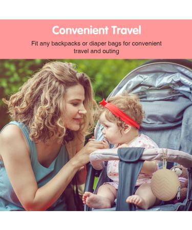 TBusingoto Silicone Pacifier Bag - Waterproof & Portable 2PCs Storage Box for 2 Pacifiers (Apricot + Beans Paste) - Ideal for Travel & Parents - Buy Online on GoSupps.com