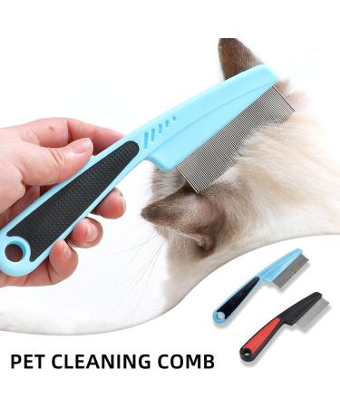 Buy Bzkser Profi Flea Comb for Dogs & Cats - 2 Pack Anti-Flea & Lice Comb with Rounded Metal Tines - Effective Against Parasites - Buy Online on GoSupps.com