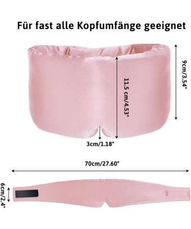 ATREEEBAG 100% Silk Sleeping Mask for Couples - Adjustable Night Eye Mask for Travel & Home - Skin-Friendly Large Wide Plum - Buy Online on GoSupps.com