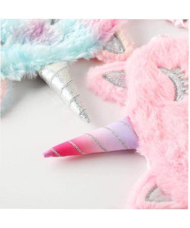 Kids Unicorn Sleep Mask 2 Pack - Soft Plush Eye Masks for Girls - Buy Online on GoSupps.com