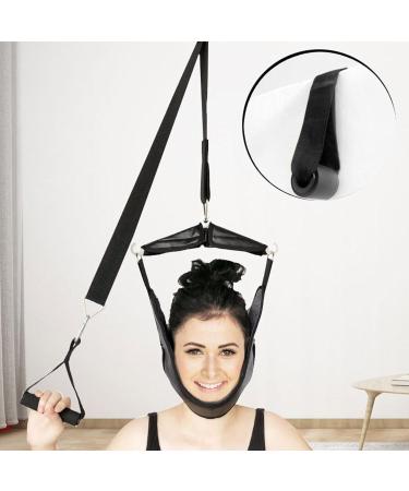 Dovxk Neck Traction Device | Home Traction for Neck Relief - Sustainable Solid Stitch Belt for Men & Women - Buy Online on GoSupps.com