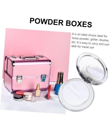 DOITOOL 6 Pcs Loose Powder Box 5g Powder Case Travel Mirror Box Silverx3pcs 7.5x7.5cmx3pcs - Buy Online on GoSupps.com