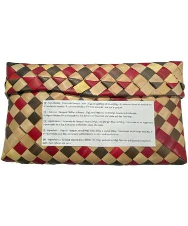 Khla - Discovery Box 3 Organic Kampot Peppers - Peppercorns 3 x 50g - Traditional Palm Leaf Gift Box - G - Buy Online on GoSupps.com