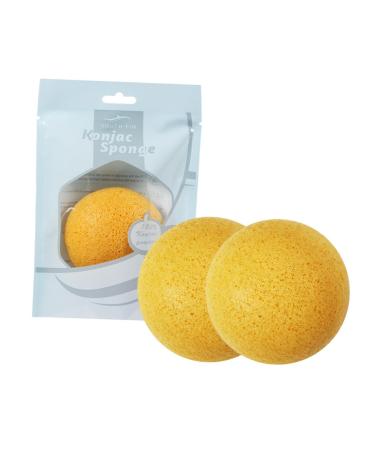 FRCOLOR 9 Pcs Konjac Charcoal Facial Sponges - Natural Cleansing & Exfoliating Face Wash Puffs (3 Yellow Sponges - Buy Online on GoSupps.com