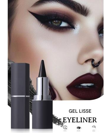 Eye-oches Pencil Black Eye Liner Gel Black Smokey Eyeshadow Stick | Waterproof Makeup Accessories for Women and Girls Matches Skin Types - Buy Online on GoSupps.com