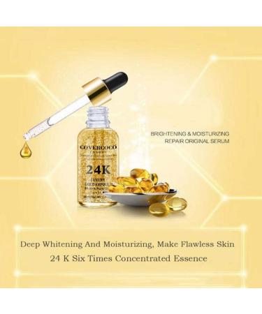 Allbesta 24k Gold Elixir Serum Moisturizing Firming Anti Aging Anti-Wrinkle Infused Essence Oil Drops for Face Makeup Skin Care - Buy Online on GoSupps.com