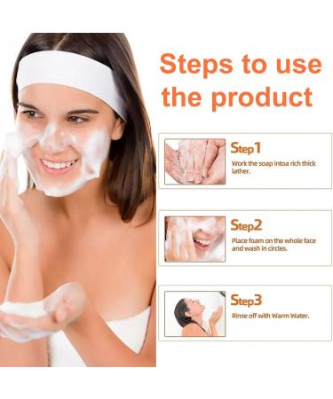 Turmeric Soap Bar Kojic Acid Soap Turmeric Soap Bar Turmeric Brightening Soap Turmeric Soap Bar for Face & Body Natural Turmeric Skin Soap Remove Acne Blackheads Dark Spot for Deep Cleansing - Buy Online on GoSupps.com