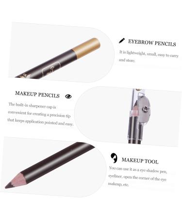 MUSISALY 8pcs Eyebrow Makeup Pencil Wooden Waterproof Eyebrow Pencils Makeup Pencils 1 count (Pack of 1) Coffee - Buy Online on GoSupps.com