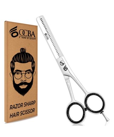 OCBA hairdressing scissors hairdressing salon scissors stainless steel hair butchers Professional hairdressing scissors 6 inch scissors for adults (classic hair thinning scissors)