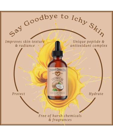 Organic Fractionated Coconut Oil 16oz - Cold-Pressed Carrier Oil for Deep Skin Care & Hair Health - Fast-Absorbing | Natural Born Oils - Buy Online on GoSupps.com
