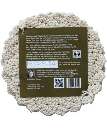 Toockies Hand Knit Exfoliating Wash Cloth - 100% Certified Organic Cotton - Buy Online on GoSupps.com