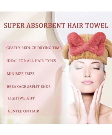 2024 Super Absorbent Microfiber Hair Towel Wrap - Thickened Fast-Drying for All Hair Types | Red & Yellow | International Shipping - Buy Online on GoSupps.com