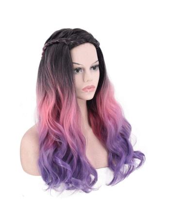 Buy European & American Fashion Gradient Long Curly Hair Wigs | Stylish Hairpieces for Ladies - Buy Online on GoSupps.com