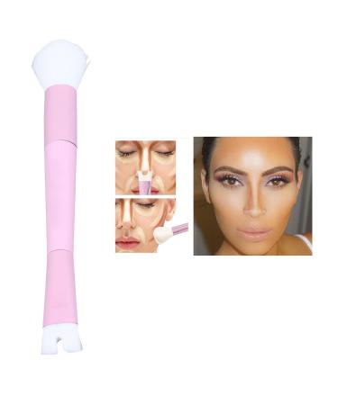 Buy Nose Contour U Shaped Makeup Brush | 2 in 1 Dual Head Soft Contour Brush for Nose & Cheekbones - International Shipping Available - Buy Online on GoSupps.com