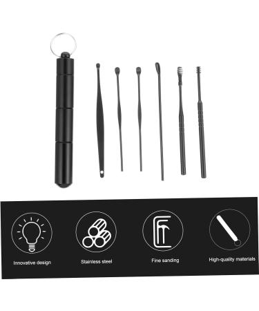 SKISUNO 6pcs Ear Wax Removal Tool Set Safe Ear Cleaner Scoop Kit for Adults Comfortable Stylish Design for Daily Use and Travel - Buy Online on GoSupps.com