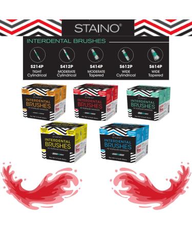 Staino Interdental Brush Refills - Ultra Cylindrical - 36 Brush Units for Effective Oral Care | International Shipping - Buy Online on GoSupps.com