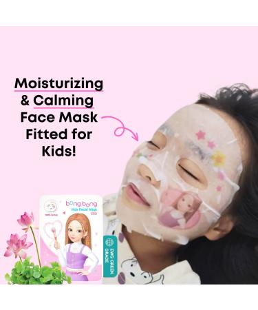 BB Kids Face Masks Spa 5-Pack + Headband | Princess Facial Masks for Girls | 100% Cotton Sheets | Ideal for Spa Party, Birthday, Sleepover - Buy Online on GoSupps.com