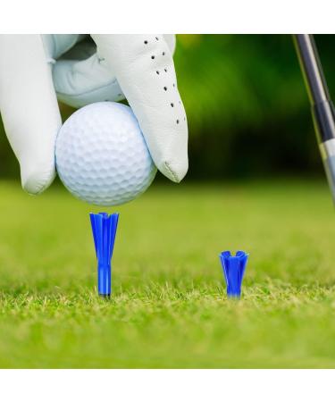 ENHUA Golf Plastic Tees 120 Pack - Unbreakable 3-1/4 Inch Long Blue Tees - Low Friction Bulk Tees - Mixcolor - Buy Online on GoSupps.com