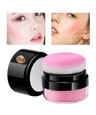 Powder for Cheeks | Soft Loose Powder Air Cushion with Puff Silky & High Pigmented er Face Powder for Women Girls Daily Makeup Xiaguang Little Pink