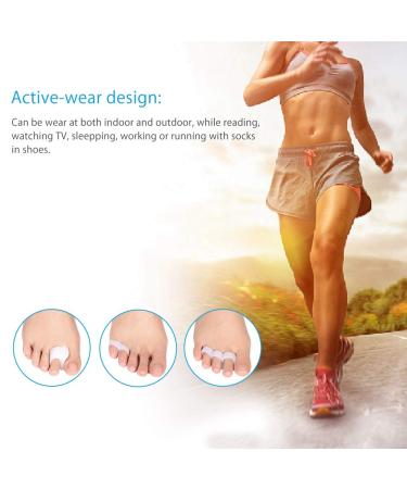 4 Pair Women's Toe Separators for Overlapping Toes - Toe Corrector for Bunion Pain Relief and Crooked Toes - Buy Online on GoSupps.com
