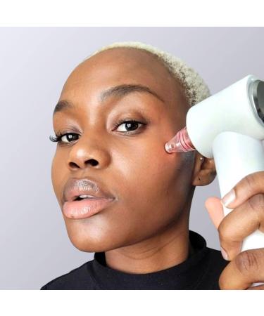 Fancii Clara Pore Cleaner Vacuum 4-in-1 Rechargeable Blackhead Remover - Exfoliation Tips, Suction Nozzles, Compress & Light Therapy - Buy Online on GoSupps.com