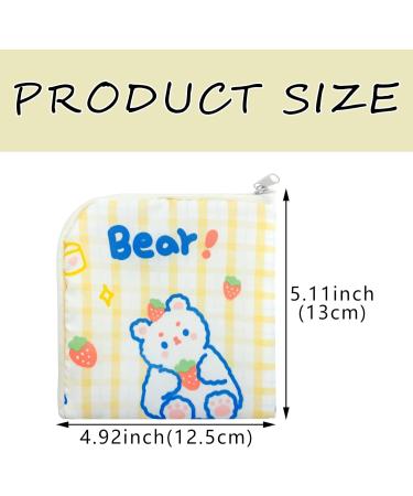 6 Pack Sanitary Napkin Storage Bag with Zippers for Women and Girls - Portable Menstrual Period Pouch (6 Styles) - Buy Online on GoSupps.com
